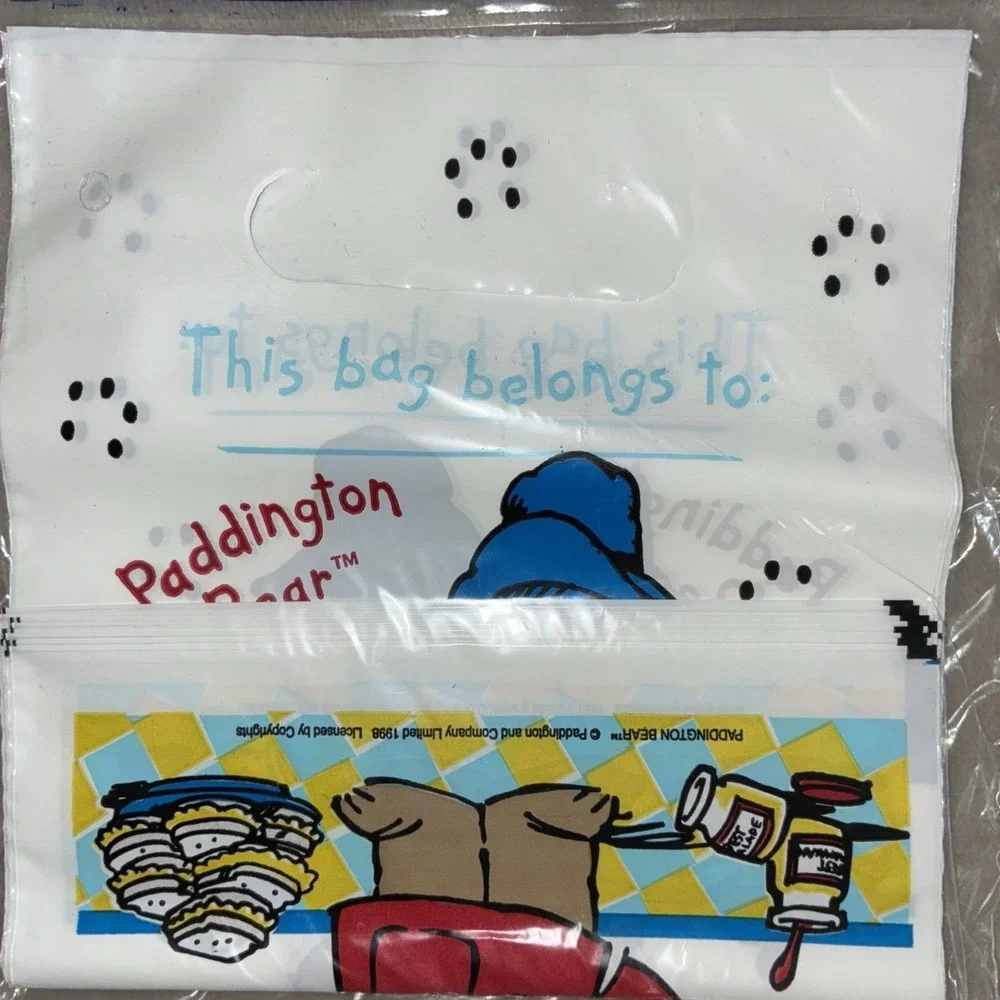 Paddington Bear Party Gift Bags (8) Lot Of 4 American Greetings 1998 Vintage‎